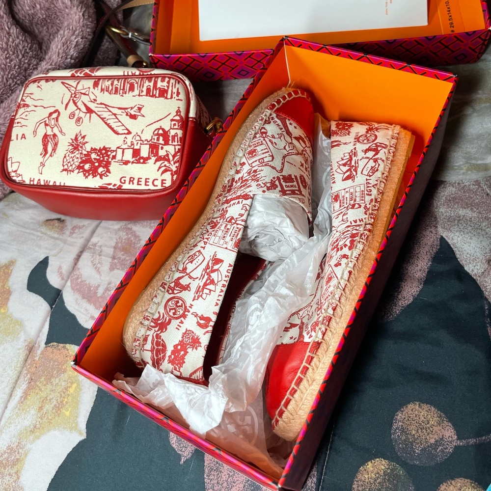 Tory Burch shoes and bag